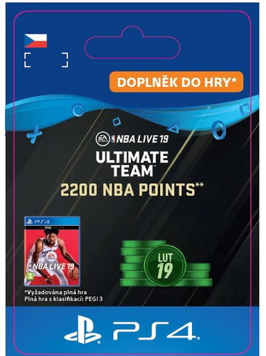 2200 NBA Points - PS4 CZ Digital - Gaming Accessory - Main image