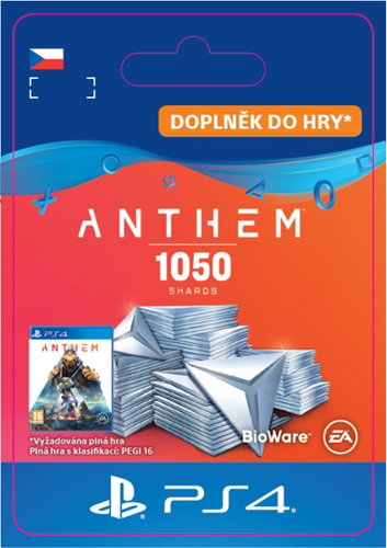 Anthem 1050 Shards Pack - PS4 CZ Digital Main image Anthem 1050 Shards Pack - PS4 CZ Digital - Gaming Accessory - Main image