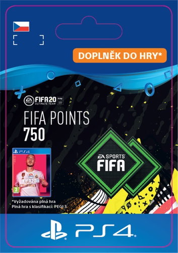 FIFA 20 ULTIMATE TEAM™ 750 POINTS - PS4 CZ Digital Main image FIFA 20 ULTIMATE TEAM™ 750 POINTS - PS4 CZ Digital - Gaming Accessory - Main image