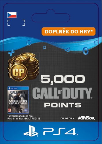 Call of Duty: Modern Warfare Points - 5,000 Points - PS4 CZ Digital - Gaming Accessory - Main image