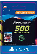 NHL 21: Ultimate Team 500 Points - PS4 CZ Digital - Gaming Accessory