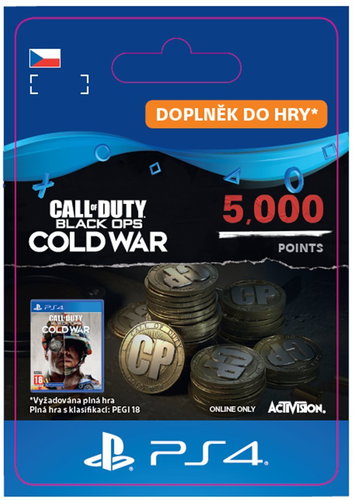 Call of Duty: Black Ops Cold War Points - 5,000 Points - PS4 CZ Digital - Gaming Accessory - Main image