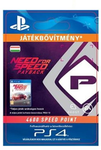NFS Payback 4600 Speed Points - PS4 HU Digital - Herní doplněk - Main image