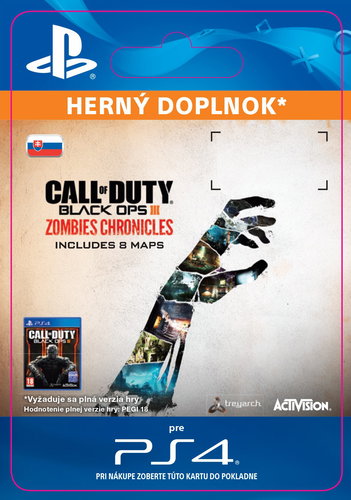 Call of Duty Black Ops III: Zombies Chronicles  - PS4 SK Digital - Herní doplněk - Main image
