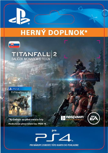 Titanfall 2: Monarch's Reign Bundle - PS4 SK Digital Main image Titanfall 2: Monarch's Reign Bundle - PS4 SK Digital - Herní doplněk - Main image