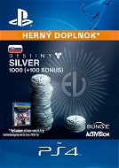 1000 (+100 Bonus) Destiny 2 Silver - PS4 SK Digital - Herní doplněk