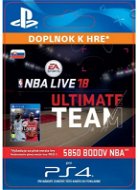 NBA Live 18 Ultimate Team, 5850 NBA points – PS4 SK Digital - Herný doplnok