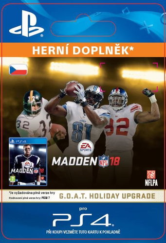 MADDEN NFL 18: G.O.A.T. Holiday Upgrade - PS4 SK Digital - Gaming Accessory - Main image
