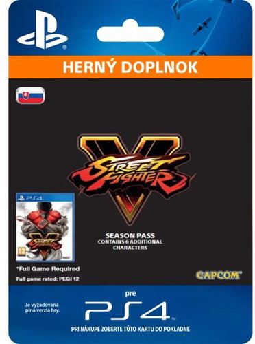 STREET FIGHTER V Season 3 Character Pass - PS4 SK Digital - Herní doplněk - Main image