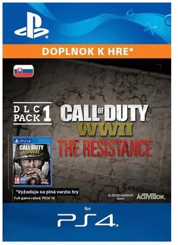 Call of Duty: WWII - The Resistance: DLC Pack 1 - PS4 SK Digital - Herní doplněk - Main image