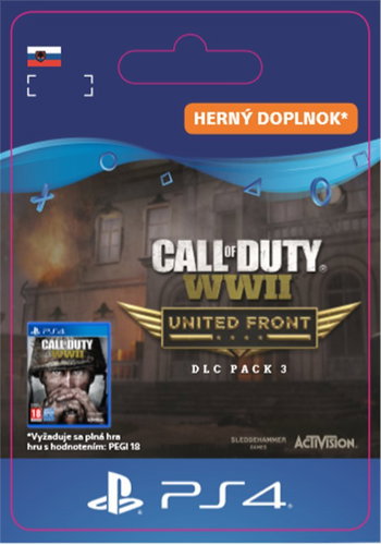 Call of Duty: WWII - The United Front - PS4 SK Digital - Herní doplněk - Main image