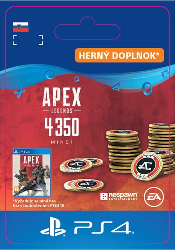 Apex Legends - 4000+350 Bonus Apex Coins - PS4 SK Digital - Herní doplněk - Main image