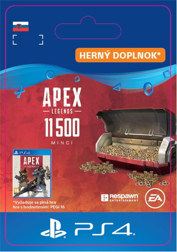 Apex Legends - 10000+1500 Bonus Apex Coins - PS4 SK Digital Main image Apex Legends - 10000+1500 Bonus Apex Coins - PS4 SK Digital - Herní doplněk - Main image