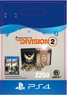 Tom Clancys The Division 2 – 2250 Credits – PS4 SK Digital - Herný doplnok