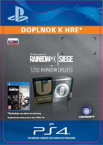 Tom Clancy's Rainbow Six Siege Currency pack 1200 Rainbow credits - PS4 SK Digital - Herní doplněk - Main image