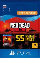 Red Dead Redemption 2: 55 Gold Bars – PS4 SK Digital - Herný doplnok