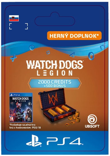 Watch Dogs Legion 2,500 WD Credits - PS4 SK Digital - Herní doplněk - Main image