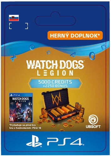 Watch Dogs Legion 7,250 WD Credits - PS4 SK Digital - Herní doplněk - Main image