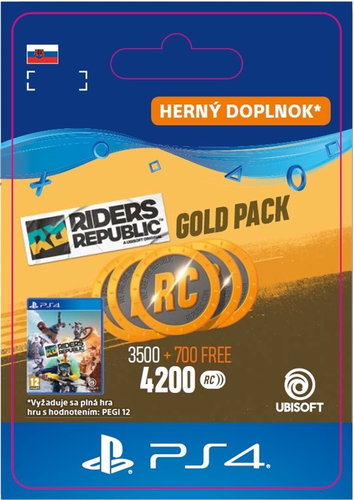 Riders Republic - 4200 Republic Coins Gold Pack - PS4 SK DIGITAL - Herní doplněk - Main image