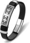Leather bracelet - crosses BXG6001 - 21,5cm - Bracelet