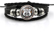 Leather bracelet "route 66 bracelet" - 14005-4 - Bracelet