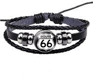 Bracelet Leather bracelet "route 66 bracelet" - 14005-5 - Náramek