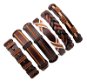 Leather bracelet - set of 6 - H2362 - Bracelet