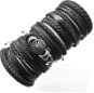 Bracelet Leather bracelet - set of 10 - Q333-3 - Náramek