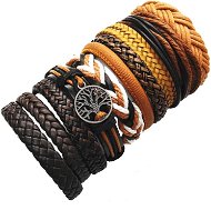 Leather bracelet - set of 10 - Q333-5 - Bracelet