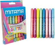MITAMA with glitter JUMBO, 5 mm, round - set of 8 colours - Felt Tip Pens