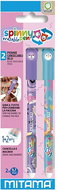 MITAMA Spinny Pen, erasable, purple/turquoise - set of 2 - Roller