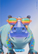 MITAMA Hippo, A4, square, 40+2 sheets - Exercise Book