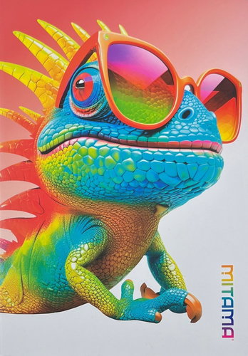 MITAMA Lizard, A4, lined, 40+2 sheets - Exercise Book - Main image
