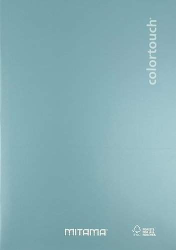 MITAMA A4 lined, 40+2 sheets, metallic light green - Exercise Book - Main image