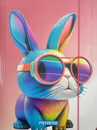 MITAMA Kaninchen A4 mit Gummiband und Klappen - Sammelbox