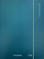 MITAMA A4 with elastic band and flaps, metallic dark green - Document Folder