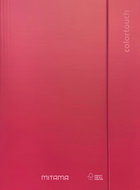 MITAMA A4 with elastic band and flaps, metallic dark pink - Document Folder