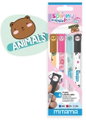 MITAMA Spinny Pen, 0.7/0.35 mm, vymazatelný, Animal - sada 4 ks