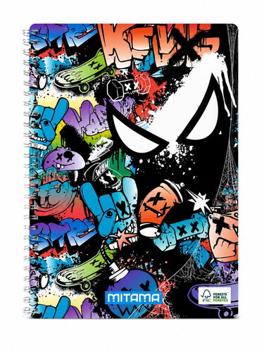 MITAMA A4, linkovaný, 60 listů, skate - Notepad - Main image