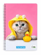 MITAMA A4, linkovaný, 60 listů, kočka - Notepad