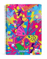 MITAMA A4, čtverečkovaný, 60 listů, motýl - Notepad