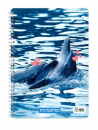 MITAMA A4, čtverečkovaný, 60 listů, delfín - Notepad