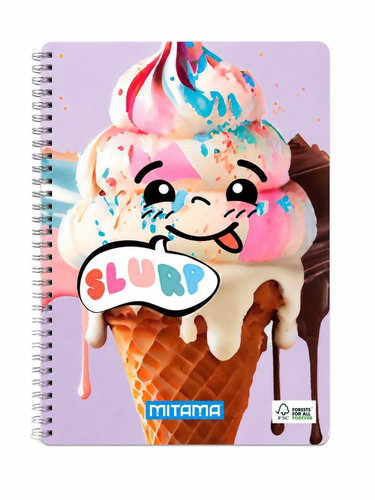 MITAMA A4, čtverečkovaný, 60 listů, zmrzlina - Notepad - Main image