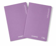MITAMA, A4, linkovaný, 42 listů, metalická růžová - balení 2 ks - Exercise Book