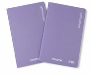 MITAMA, A4, linkovaný, 42 listů, metalická fialová - balení 2 ks - Exercise Book
