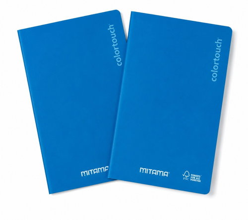 MITAMA, A4, čtverečkovaný, 42 listů, cyan - balení 2 ks - Exercise Book - Main image