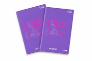 MITAMA, A4, linkovaný, 54 listů, fialový - balení 2 ks - Exercise Book