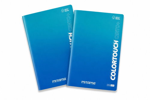 MITAMA, A4, liniert mit Rand, 54 Blatt, blau-grün – 2er-Pack - Heft - Hauptbild