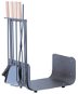 MAT Recycle bin with tools 62cm steel / wood - Fireside Log Holder