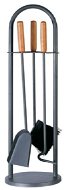 M.A.T. Fireplace Tools with Stand 68cm - Fireplace tools